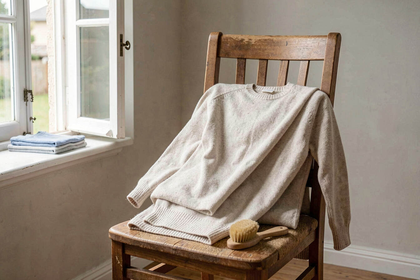 Wash clothes less often without losing freshness: editorial still life showing the main ideas in context